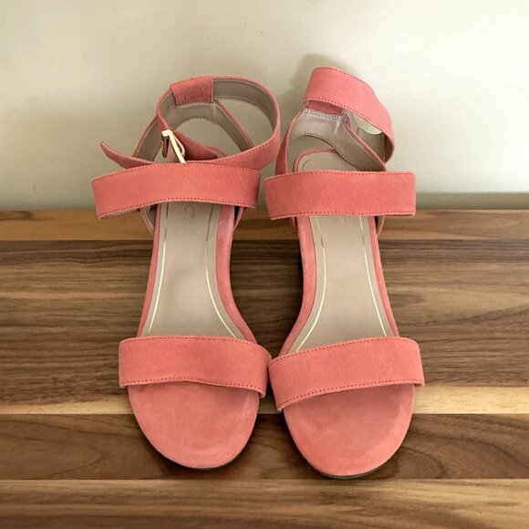 VIONIC Sofia Suede Coral Suede 8.5 W sandals shoes leather NWOT ankle strap - Picture 2 of 13